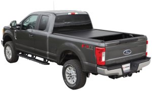 Ford Super Cab Retractable Bed Cover - Pace Edwards - UltraGroove Metal - Black - `21-`22